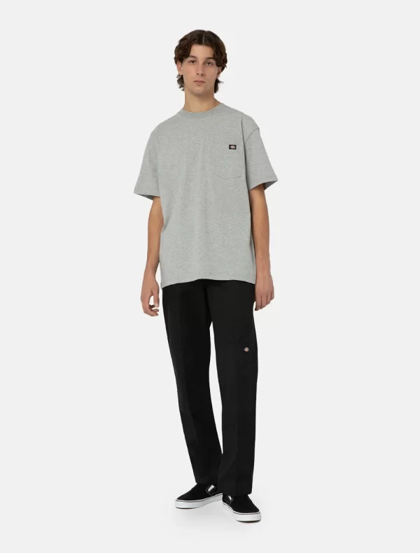 DICKIES - חולצת טי קצרה PORTERDALE – D0A4TMOHG0 – heather-grey – 2