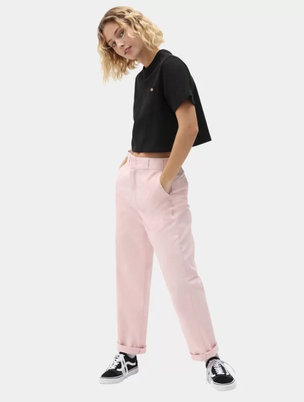 DICKIES - חולצת טי קצרה PORTERDALE CROP – D0A4XDEBLK – black – 2