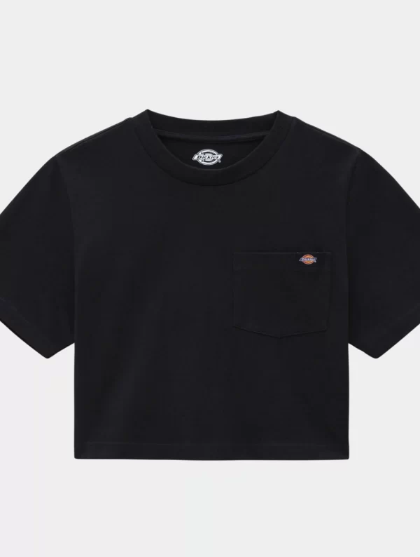 DICKIES - חולצת טי קצרה PORTERDALE CROP – D0A4XDEBLK – black – 3