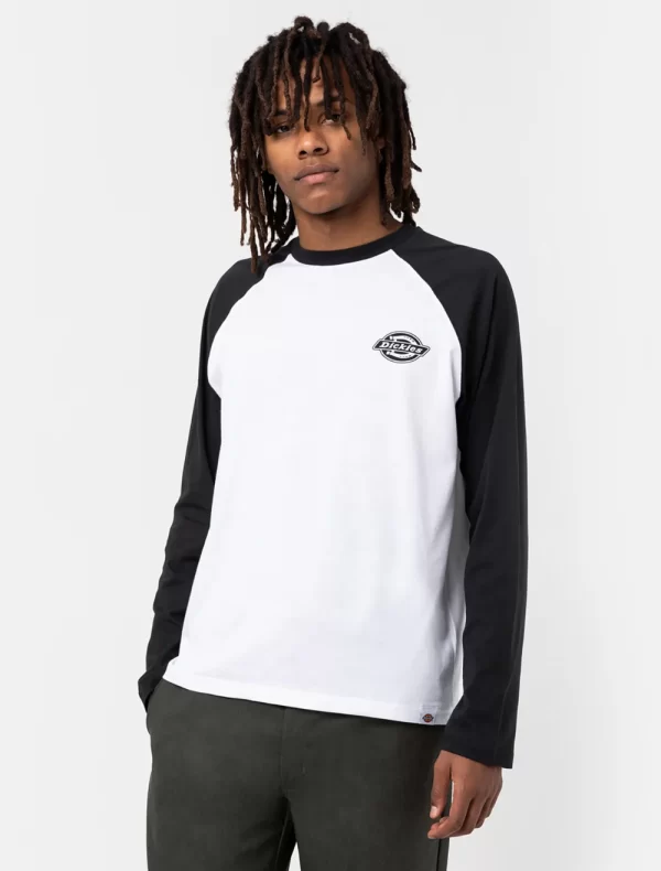 DICKIES - חולצת טי ארוכה COLOGNE – D0A4XDFBLW – black-white – 1