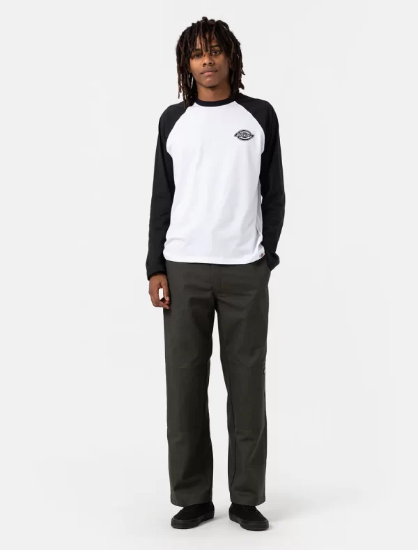DICKIES - חולצת טי ארוכה COLOGNE – D0A4XDFBLW – black-white – 2