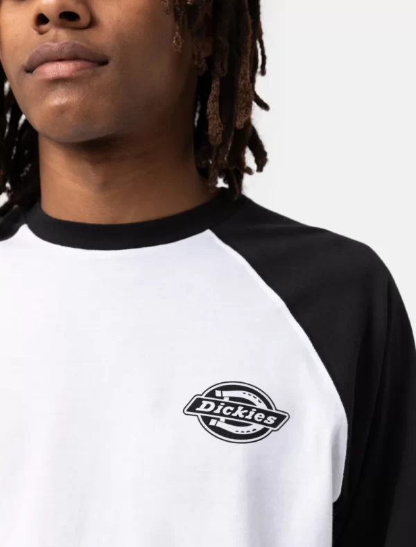 DICKIES - חולצת טי ארוכה COLOGNE – D0A4XDFBLW – black-white – 3