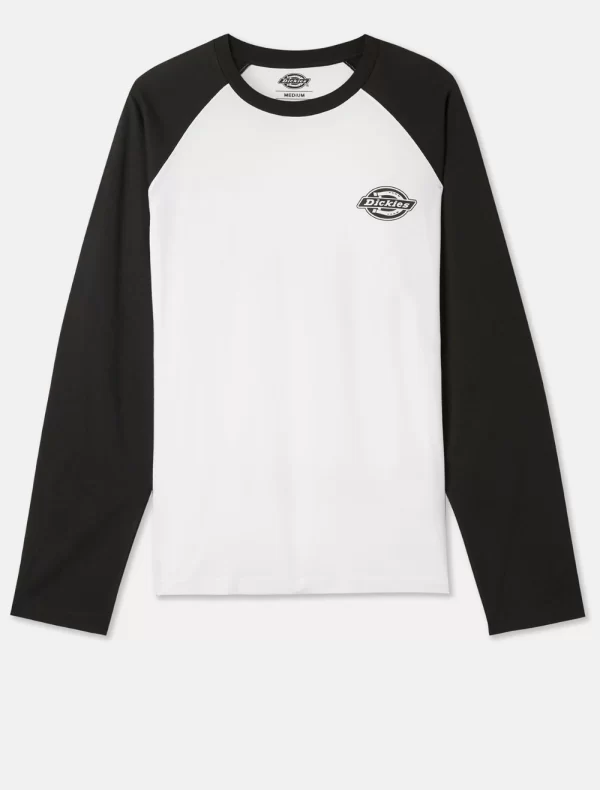 DICKIES - חולצת טי ארוכה COLOGNE – D0A4XDFBLW – black-white – 4