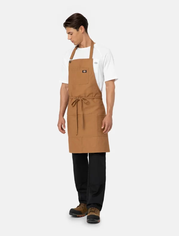 DICKIES - סינר DICKIES BIB – D0A4XE8BD0 – brown-duck – 2