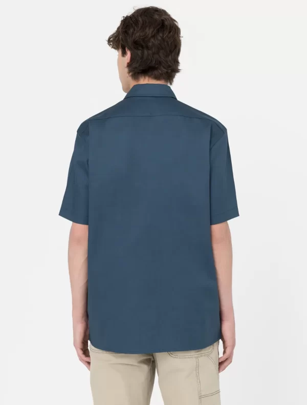 DICKIES - חולצת עבודה שרוול קצר REC – D0A4XK7AF0 – air-force-blue – 1