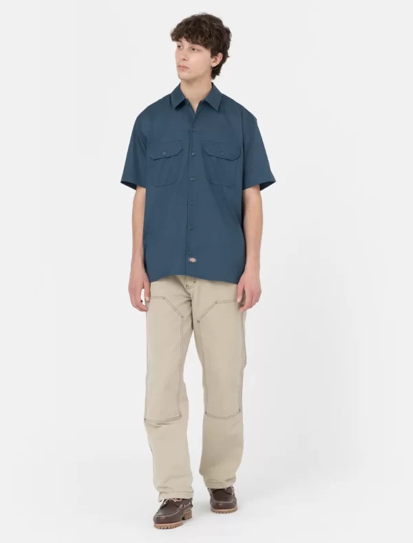 DICKIES - חולצת עבודה שרוול קצר REC – D0A4XK7AF0 – air-force-blue – 2