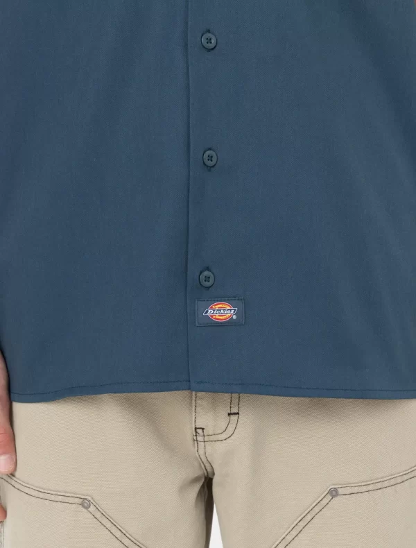 DICKIES - חולצת עבודה שרוול קצר REC – D0A4XK7AF0 – air-force-blue – 4