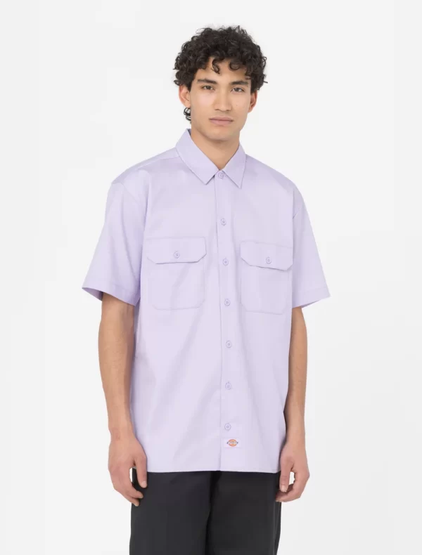 DICKIES - חולצת עבודה שרוול קצר REC – D0A4XK7E61 – purple-rose – 1