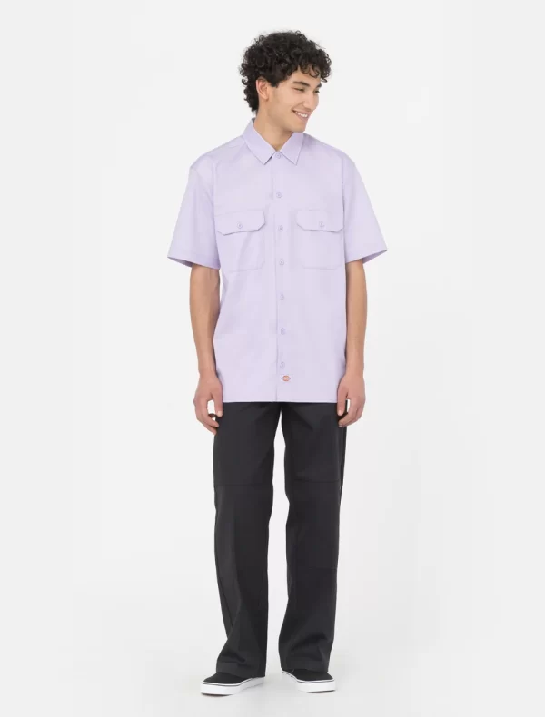 DICKIES - חולצת עבודה שרוול קצר REC – D0A4XK7E61 – purple-rose – 2