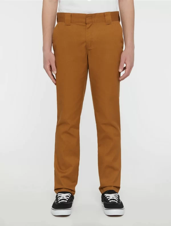 DICKIES - מכנסי עבודה צרים 872 WORK REC – D0A4XK8BD0 – brown-duck – 1