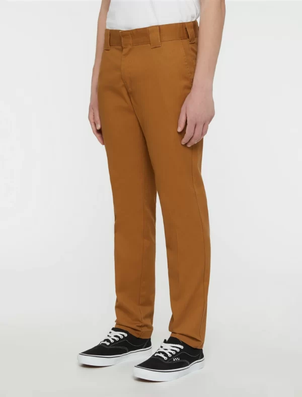 DICKIES - מכנסי עבודה צרים 872 WORK REC – D0A4XK8BD0 – brown-duck – 5