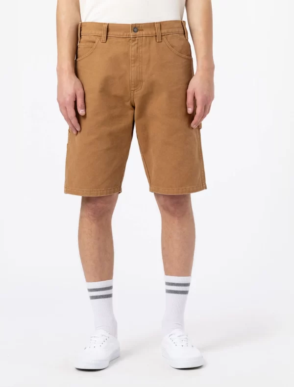 DICKIES - מכנסיים קצרים DUCK CANVAS – D0A4XNGC41 – stone-washed-brown-duck – 1