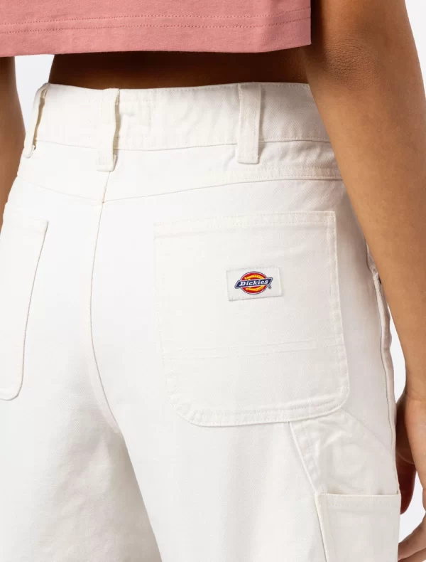 DICKIES - מכנסיים קצרים DUCK CANVAS CARPENTER – D0A4XRSC43 – stone-washed-cloud – 4