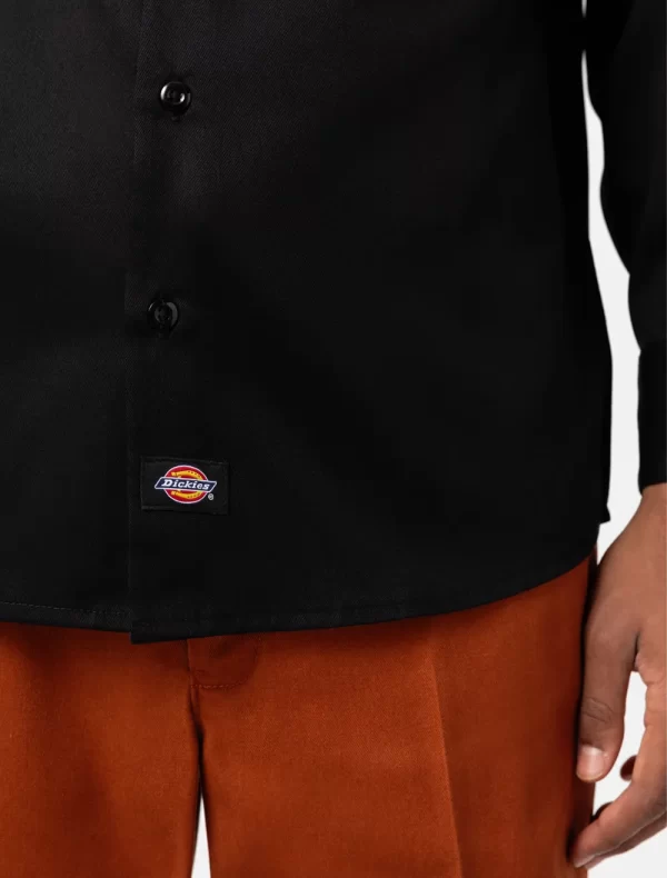 DICKIES - חולצת עבודה שרוול ארוך REC – D0A4Y26BLK – black – 3