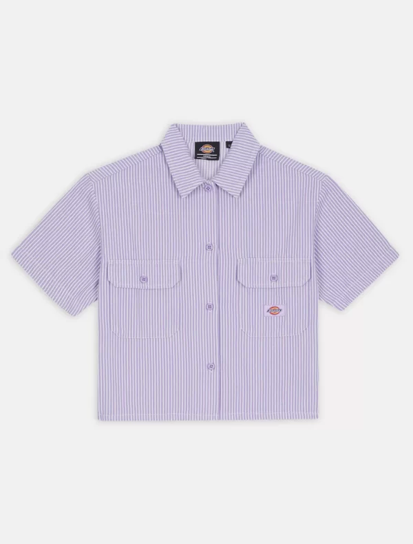 DICKIES - חולצת עבודה שרוול קצר HICKORY – D0A4Y7QF32 – pr-hickory – 4