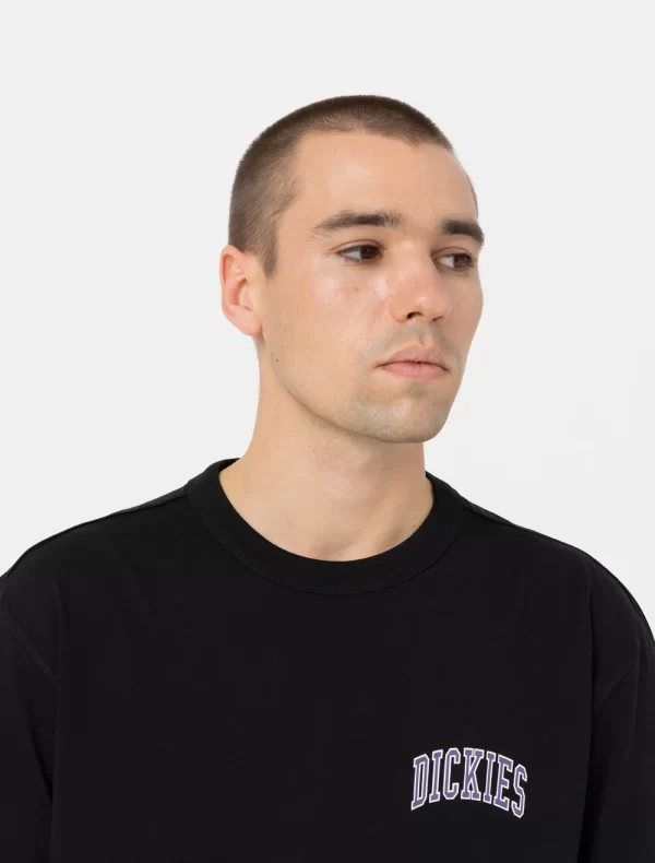 DICKIES - חולצת טי קצרה AITKIN CHEST – D0A4Y8OG41 – blk-imperial-palace – 3