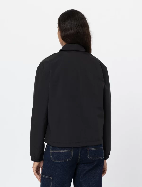 DICKIES - ג'קט OAKPORT CROPPED COACH – D0A4YGWBLK – black – 1