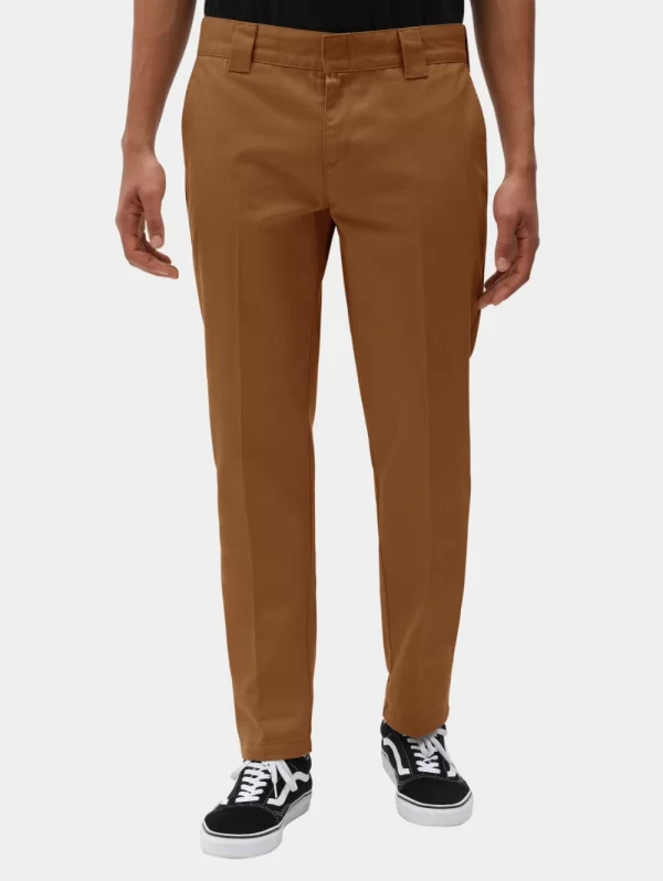 DICKIES - מכנסי עבודה צרים 872 – D0WE872BD0 – brown-duck – 1