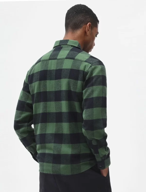 DICKIES - חולצה UNISEX שרוול ארוך NEW SACRAMENTO – D0A4XDZPG0 – pine-green – 1