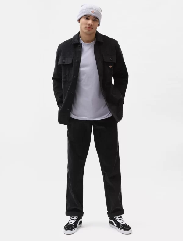DICKIES - חולצה מכופתרת ארוכה HIGGINSON – D0A4XGQBLK – black – 3