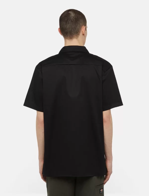 DICKIES - חולצה מכופתרת קצרה CLINTONDALE REC לגברים – D0A4XRRBLK – black – 1