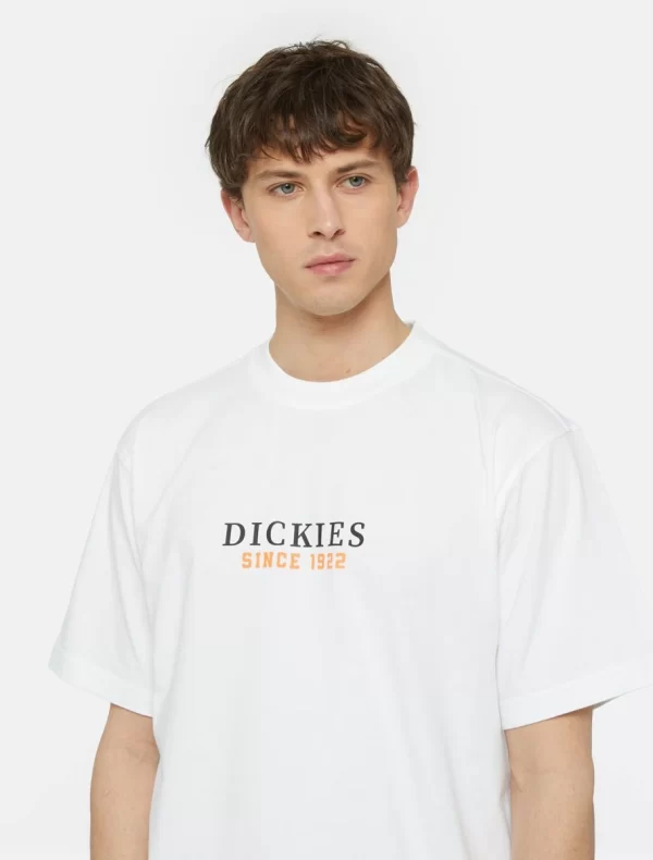 DICKIES - חולצת טי קצרה PARK – D0A4YFDH80 – wht-pale-green – 1