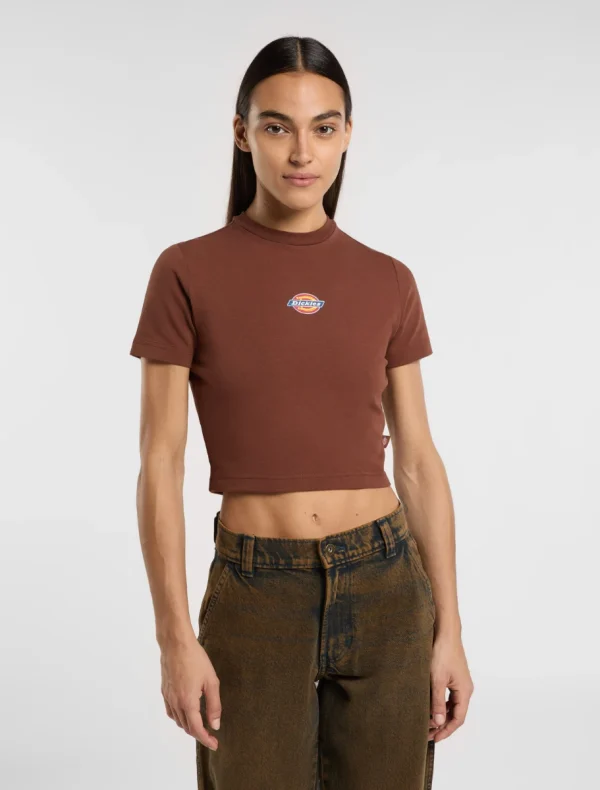 DICKIES - חולצת טי קצרה MAPLE VALLEY – D0A4XPOK47 – brown – 1