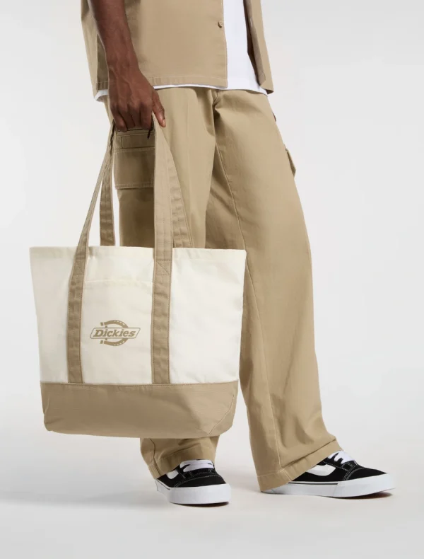 DICKIES - תיק LOGO CANVAS TOTE – D0A4Z6FC48 – beige – 4