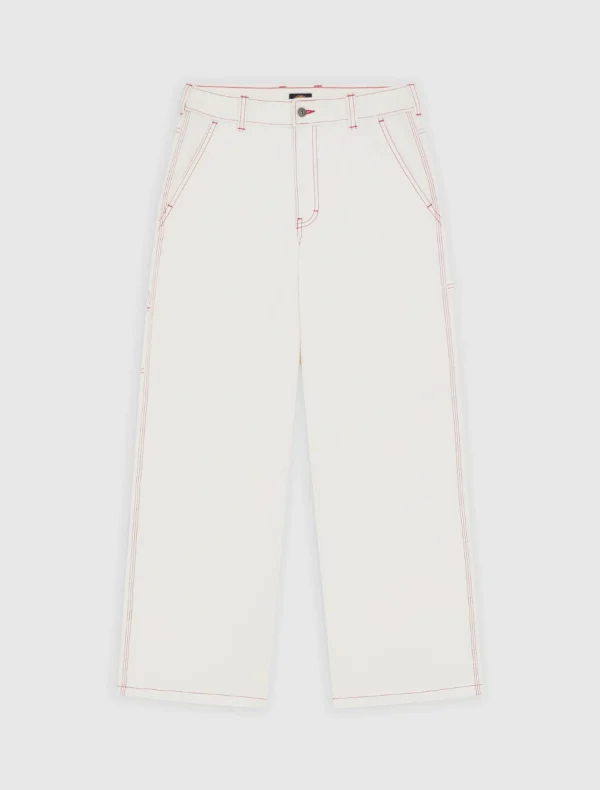 DICKIES - מכנסי ג'ינס נגרים לנשים X LOOSE DENIM CARPENTER PANT – D0A4Z6SC48 – beige – 6