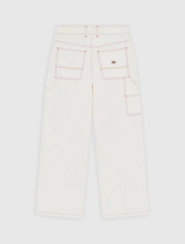 DICKIES - מכנסי ג'ינס נגרים לנשים X LOOSE DENIM CARPENTER PANT – D0A4Z6SC48 – beige – 7