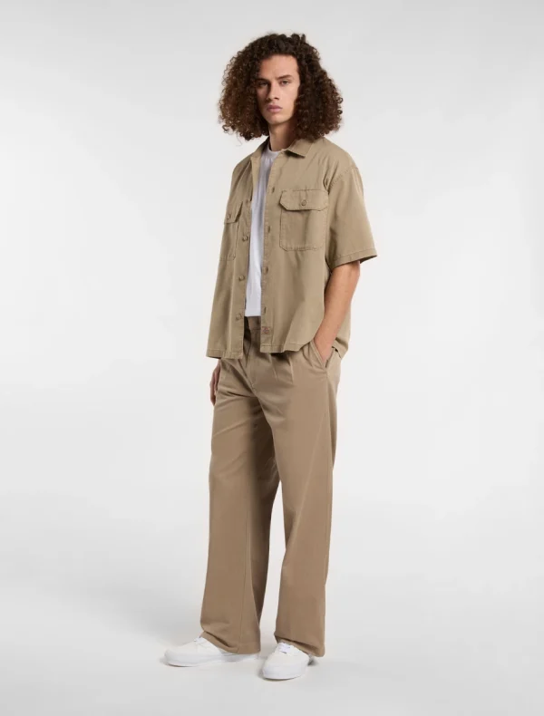 DICKIES - מכנסי עבודה UNIONVILLE PLEATED – D0A4Z7F0DS – desert-sand – 2