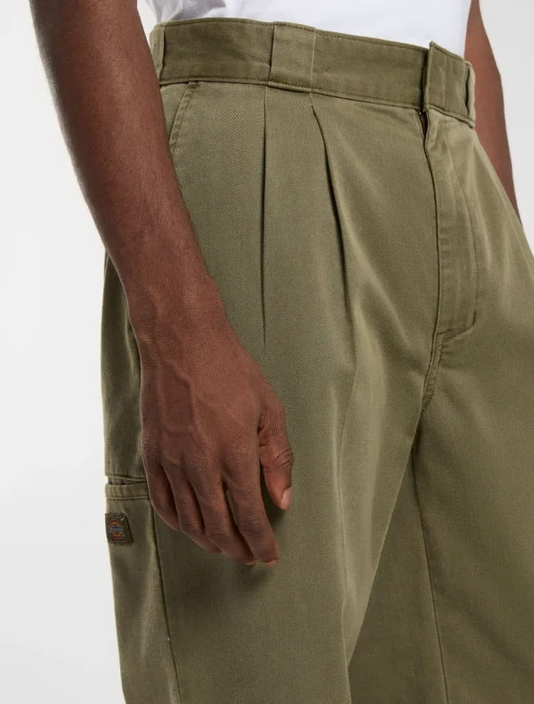 DICKIES - מכנסי עבודה UNIONVILLE PLEATED – D0A4Z7FMGR – military-gr – 4