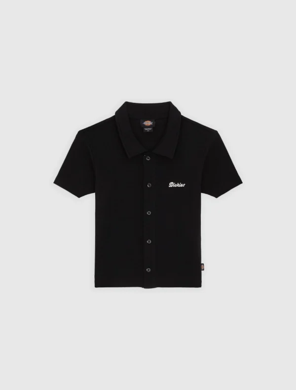 DICKIES - TALLASSE BT חולצת פולו מכופתרת לנשים – D0A4Z8HBLK – black – 4