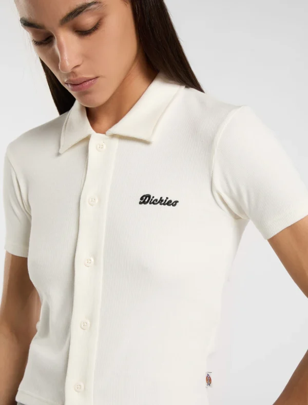 DICKIES - TALLASSE BT חולצת פולו מכופתרת לנשים – D0A4Z8HC48 – beige – 3