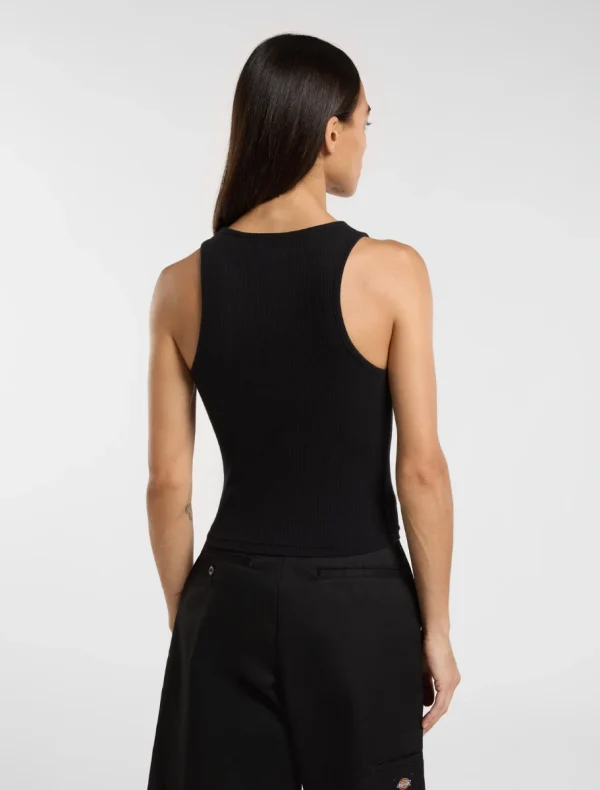 DICKIES - ווסט נשים RIB TOP – D0A4Z8NBLK – black – 1