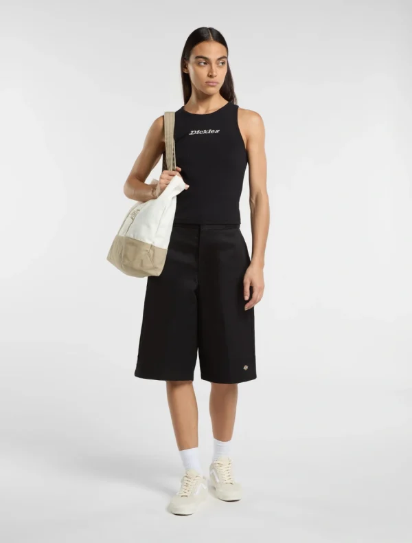 DICKIES - ווסט נשים RIB TOP – D0A4Z8NBLK – black – 2