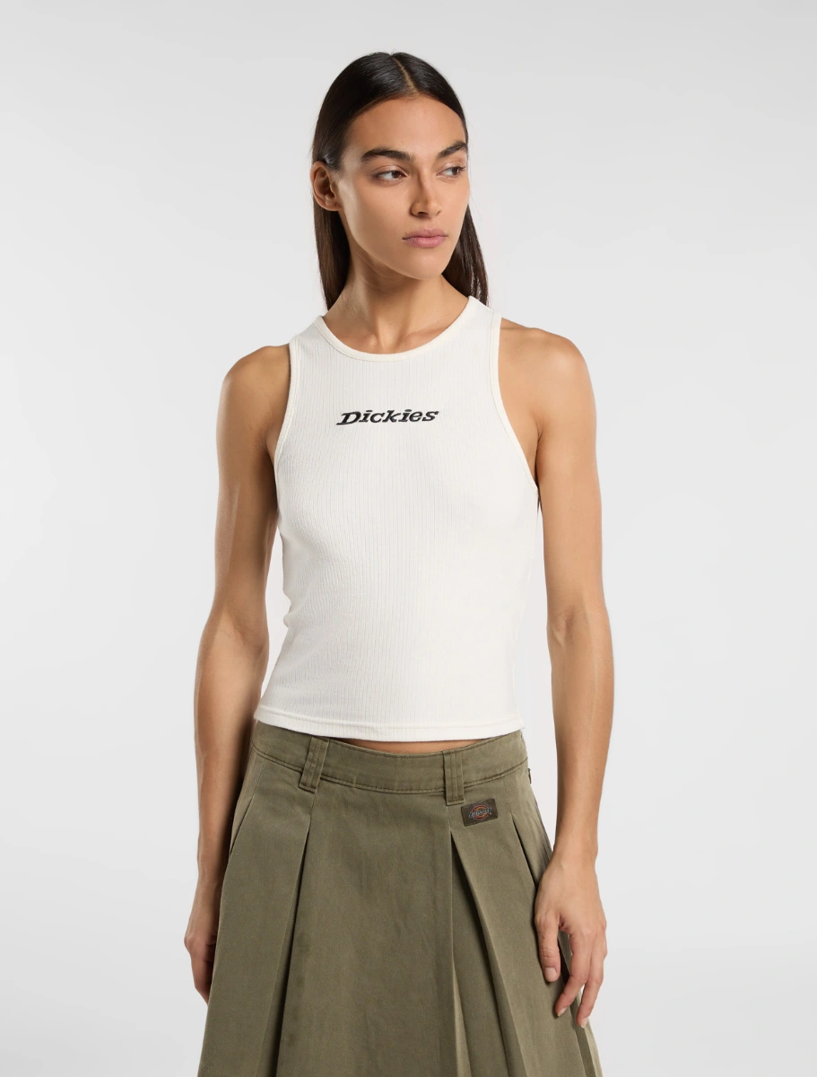 DICKIES - ווסט נשים RIB TOP – D0A4Z8NC48 – beige – 1