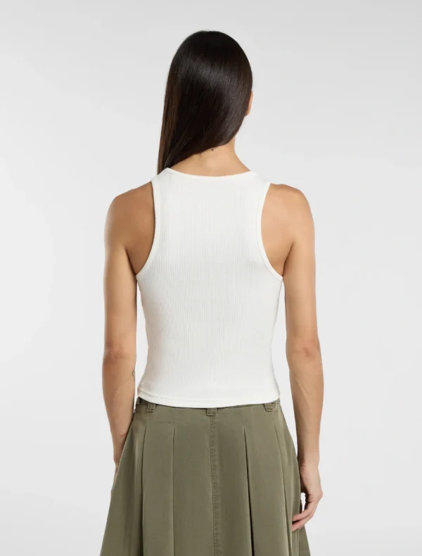 DICKIES - גופיית נשים RIB TOP – D0A4Z8NC48 – beige – 1