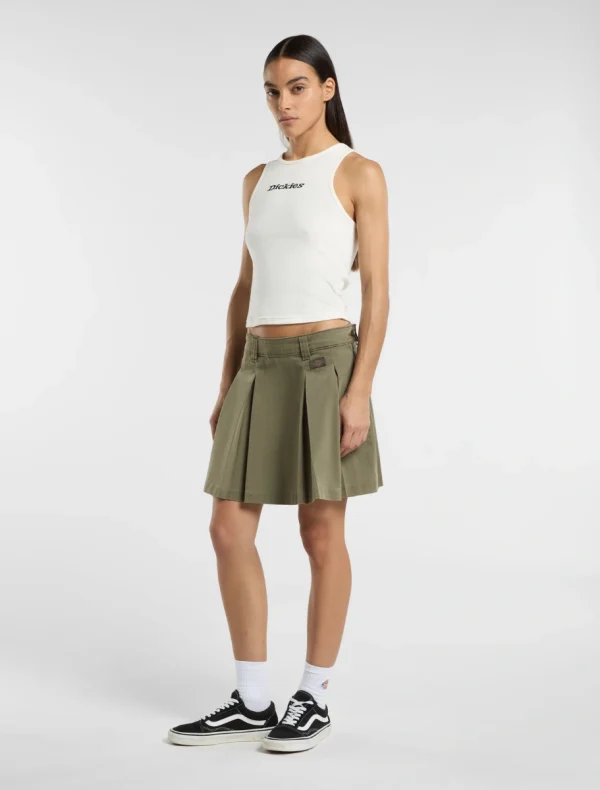 DICKIES - גופיית נשים RIB TOP – D0A4Z8NC48 – beige – 2