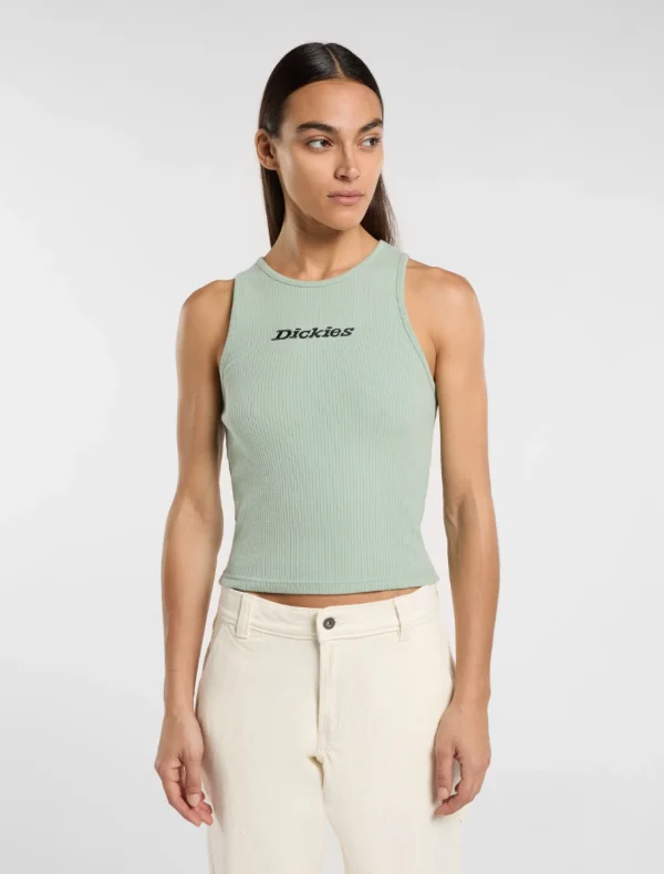 DICKIES - ווסט נשים RIB TOP – D0A4Z8NK36 – light-blue – 1
