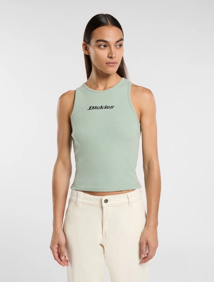 DICKIES - ווסט נשים RIB TOP – D0A4Z8NK36 – light-blue – 1