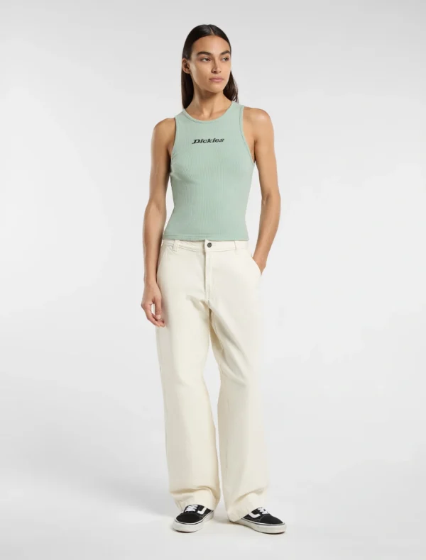 DICKIES - ווסט נשים RIB TOP – D0A4Z8NK36 – light-blue – 2
