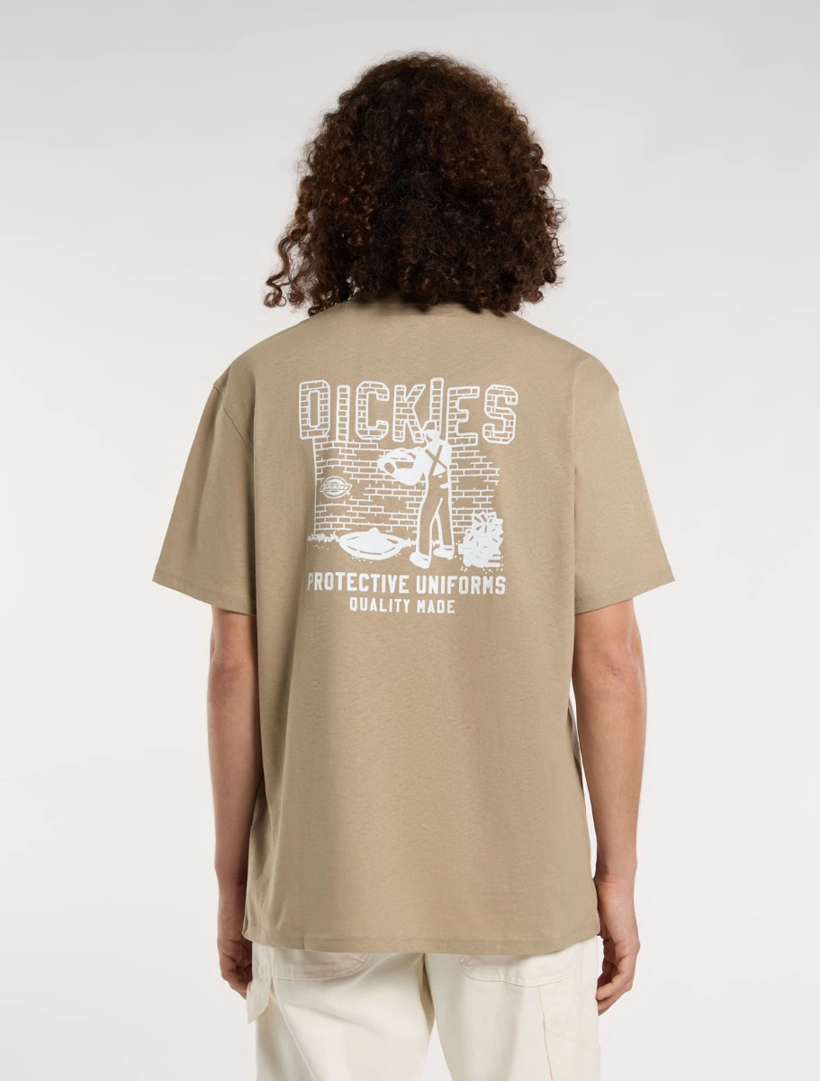 DICKIES - BRICKLANE   חולצת טי קצרה – D0A4Z8R0DS – desert-sand – 1