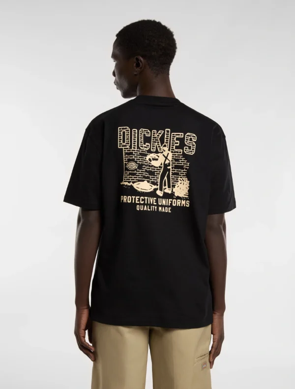 DICKIES - BRICKLANE   חולצת טי קצרה – D0A4Z8RBLK – black – 1