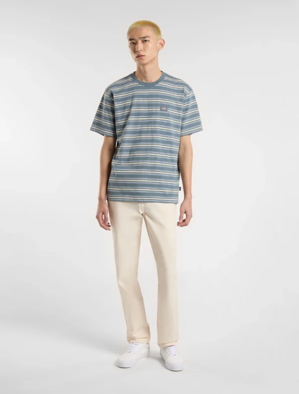 DICKIES - חולצת טי קצרה LEWISTOWN STRIPE – D0A4Z8SG70 – stormy-weather – 2