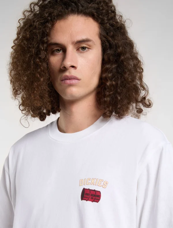 DICKIES - חולצת טי קצרה SERVICE CREW – D0A4Z8T0WH – white – 3