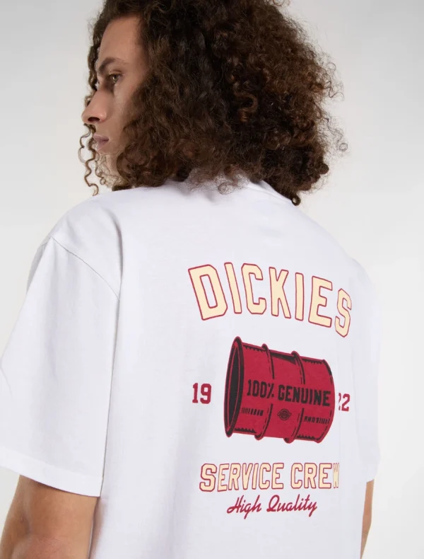 DICKIES - חולצת טי קצרה SERVICE CREW – D0A4Z8T0WH – white – 5