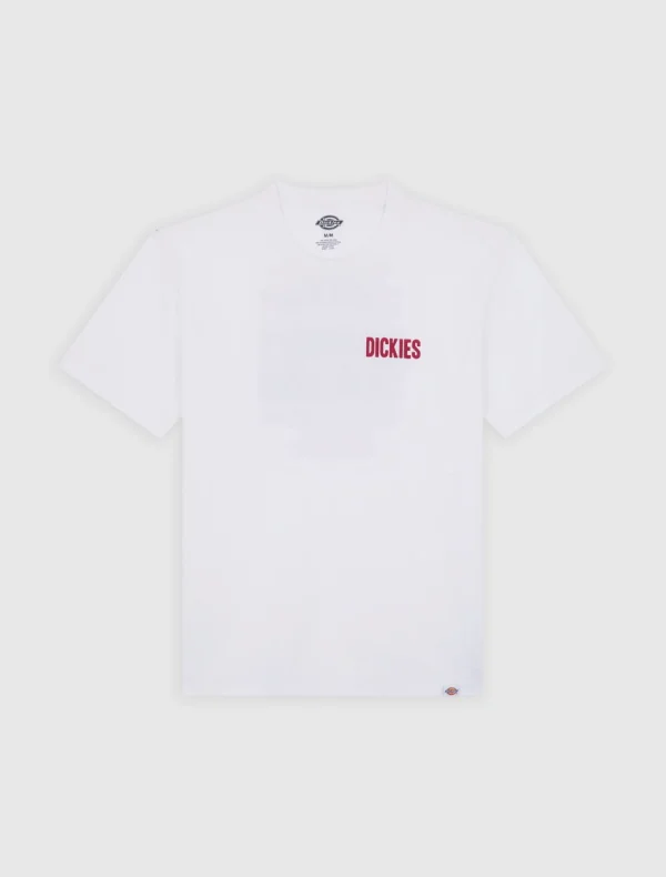 DICKIES - חולצת טי קצרה SLACKS RALLY – D0A4Z8U0WH – white – 6
