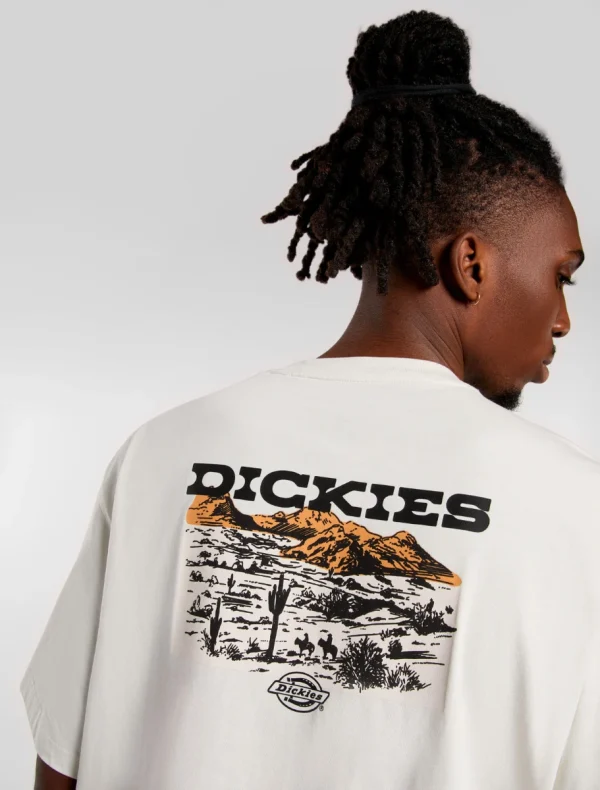 DICKIES - חולצת טי קצרה LANDASCAPE – D0A4Z8VC48 – beige – 5