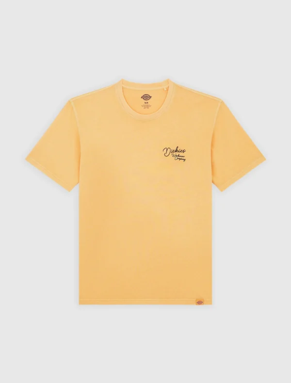 DICKIES - חולצת טי קצרה DICKIES ROPE CHEST LOGO – D0A4Z8WK41 – brown – 4